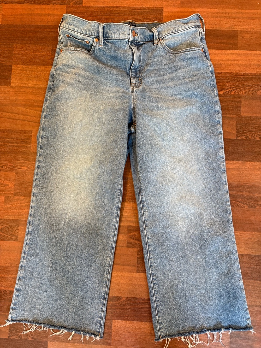 J. Crew wide leg crop Jean size 32